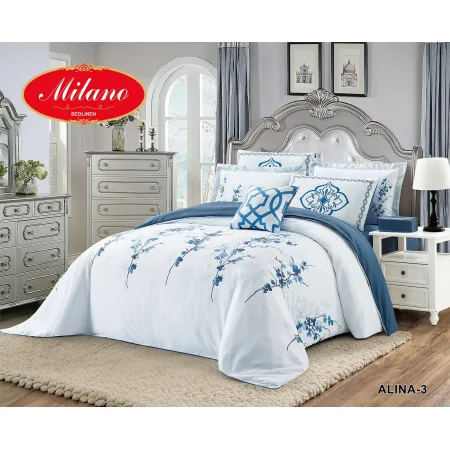 Milanobedlinen Comforter Alina Printed King 9pcs Set